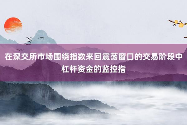 在深交所市场围绕指数来回震荡窗口的交易阶段中杠杆资金的监控指