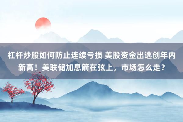 杠杆炒股如何防止连续亏损 美股资金出逃创年内新高！美联储加息箭在弦上，市场怎么走？