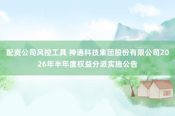 配资公司风控工具 神通科技集团股份有限公司2026年半年度权益分派实施公告