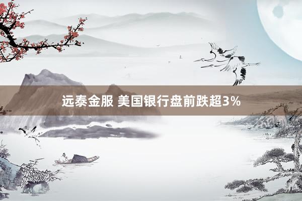 远泰金服 美国银行盘前跌超3%